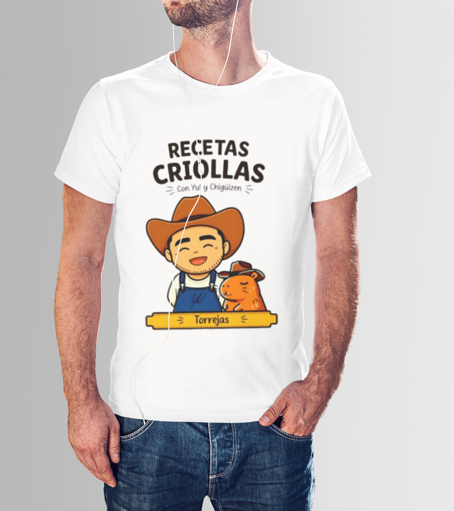 Recetas Criollas Con Yul Y Chigüizen Torrejas Vaquero Y Chigüiro T-Shirt