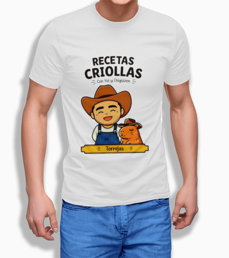 Recetas Criollas Con Yul Y Chigüizen Torrejas Vaquero Y Chigüiro T-Shirt