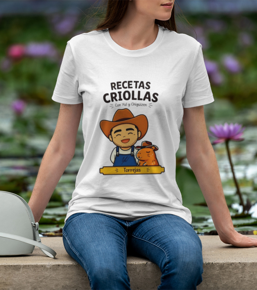 Recetas Criollas Con Yul Y Chigüizen Torrejas Vaquero Y Chigüiro T-Shirt