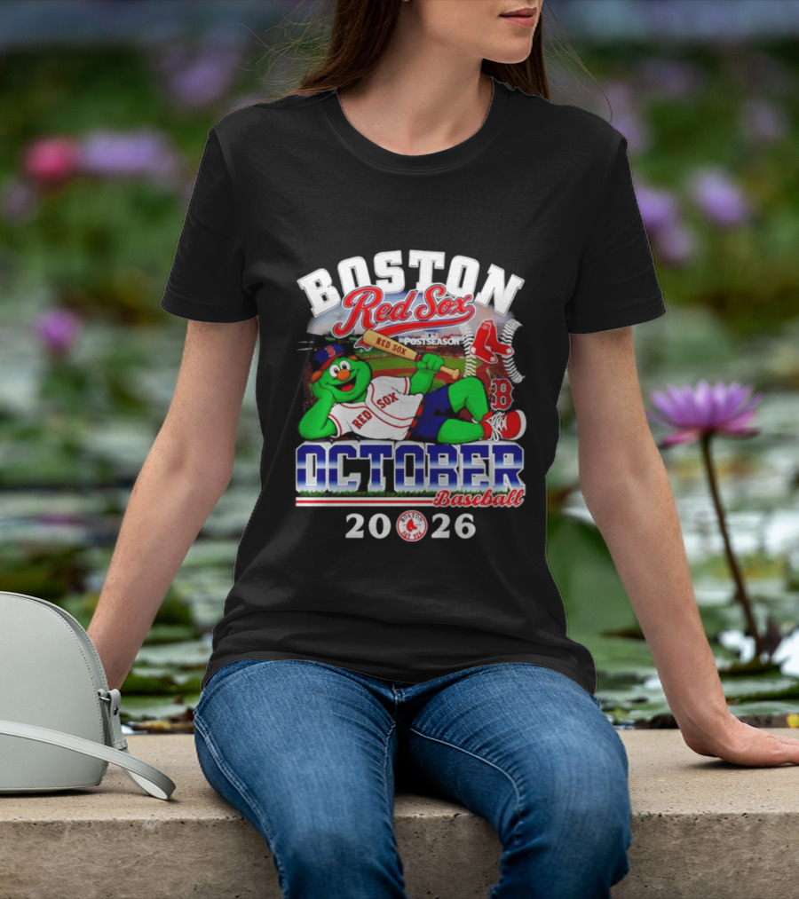 Boston Red Sox 2026 October Postseason Baseball T-Shirt