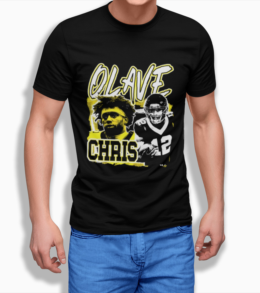 Chris Olave 12 New Orleans Saints Football Player Two Sided T-Shirt