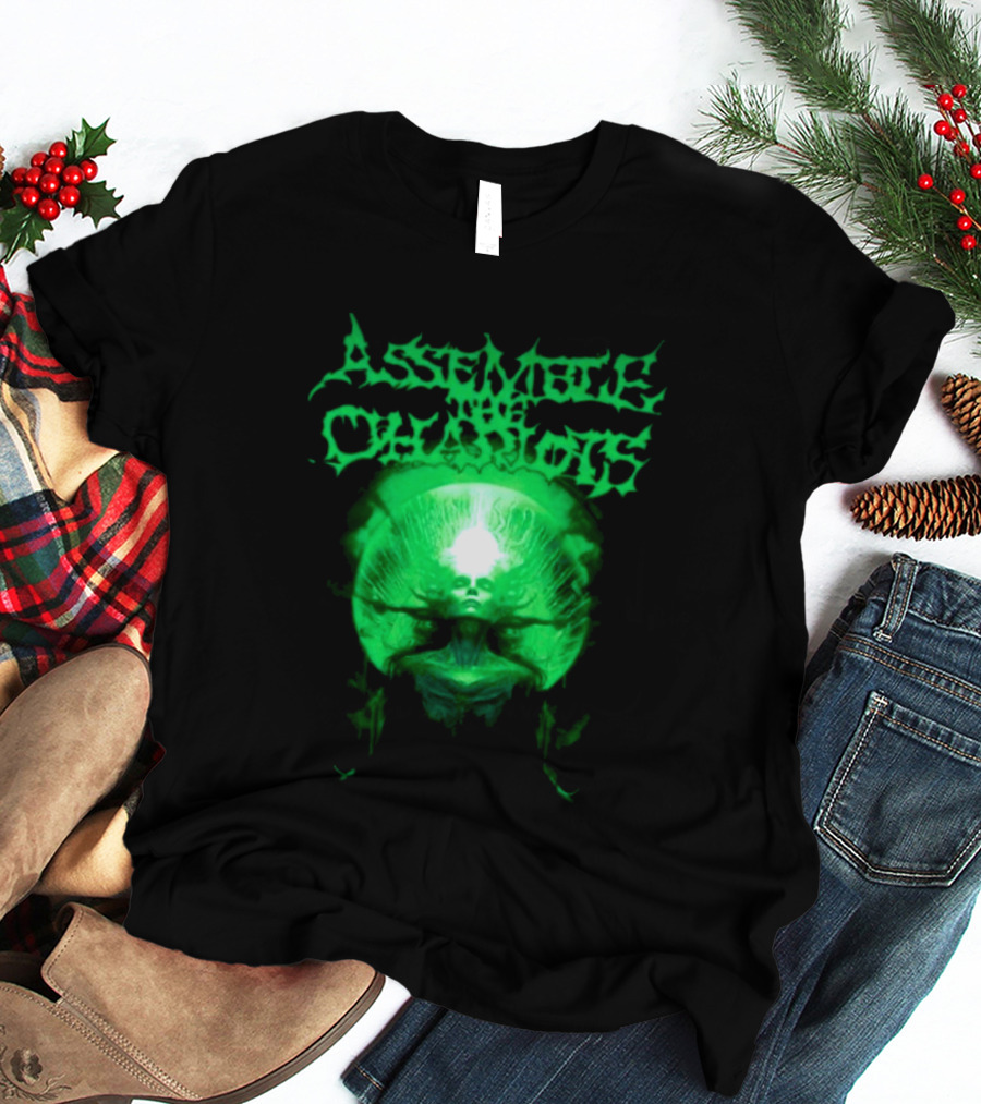 Indiemerchstore Assemble The Chariots Green Divine Glowing Entity T-Shirt