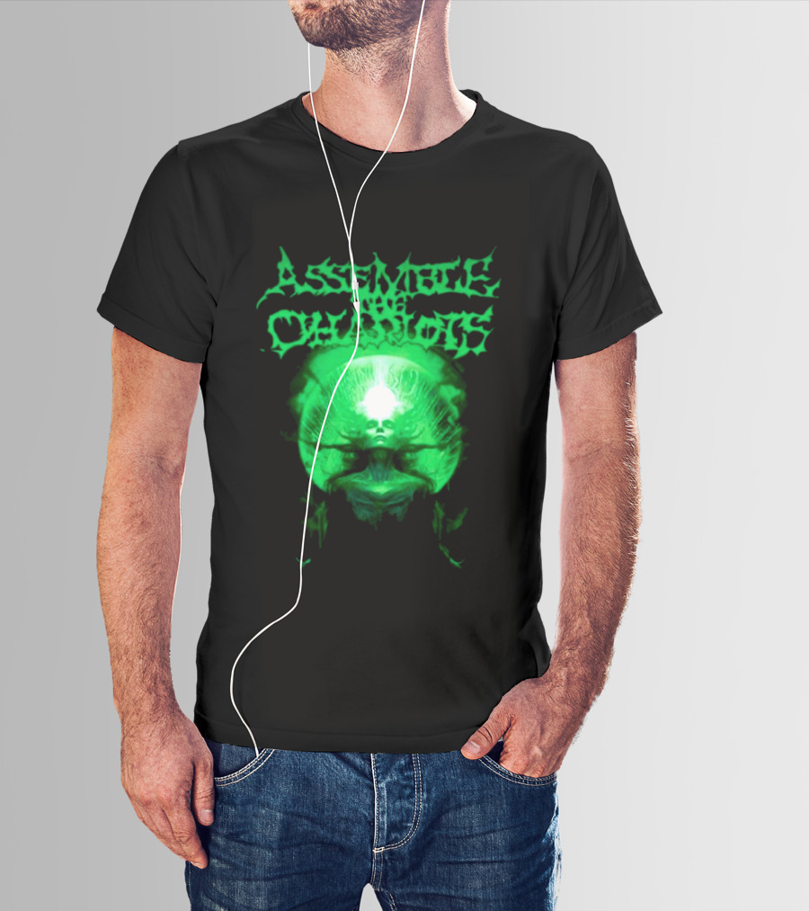 Indiemerchstore Assemble The Chariots Green Divine Glowing Entity T-Shirt