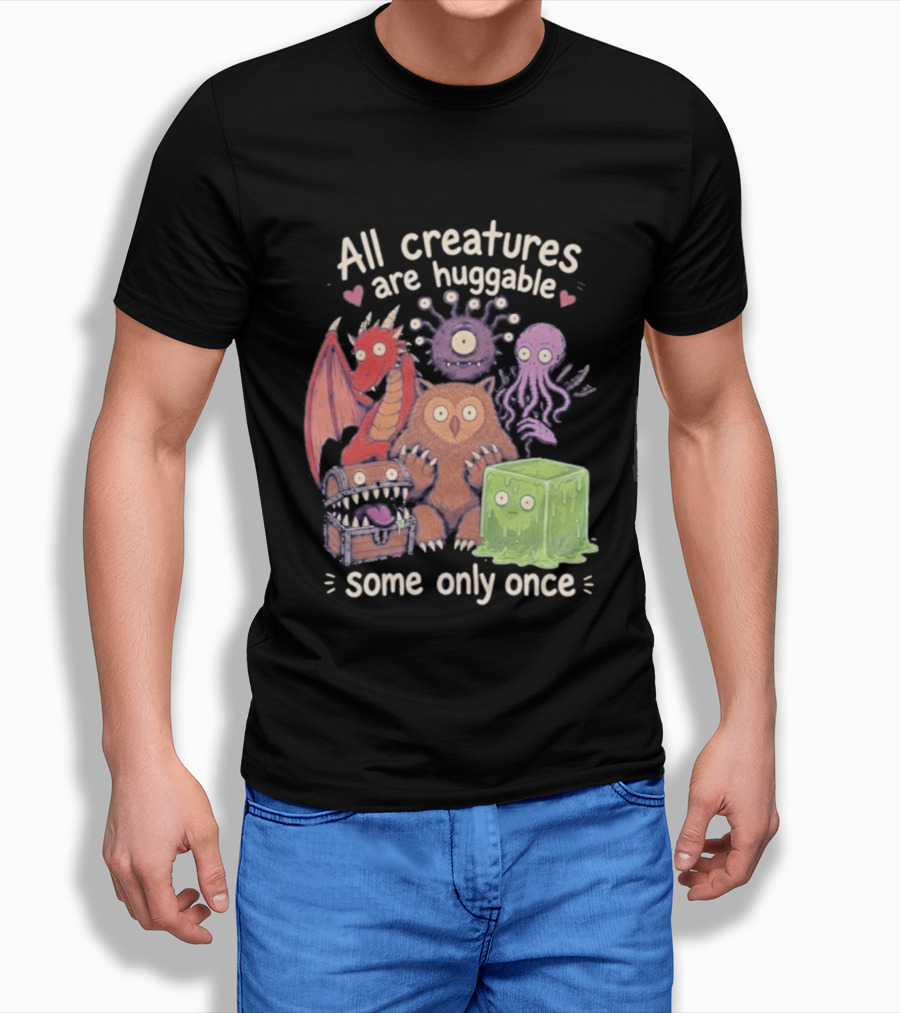 Dungeons & Dragons Creatures Huggable Once Cute Monster T-Shirt