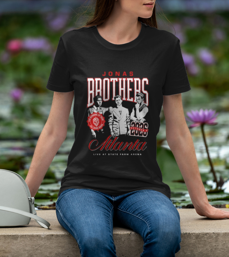 Jonas Brothers Atlanta State Farm Arena 2024 October Live Burning Up All Over Again T-Shirt