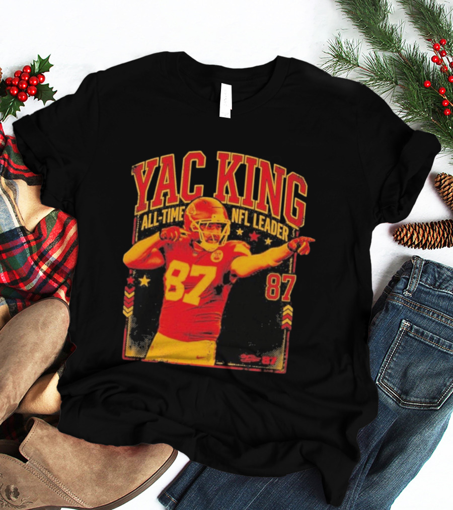 YAC King #87 All Time NFL Leader T-Shirt