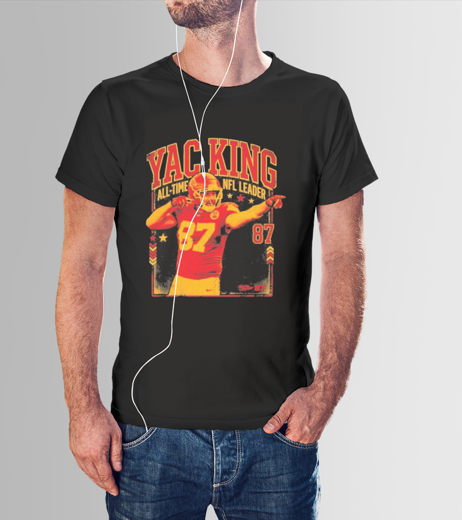 YAC King #87 All Time NFL Leader T-Shirt