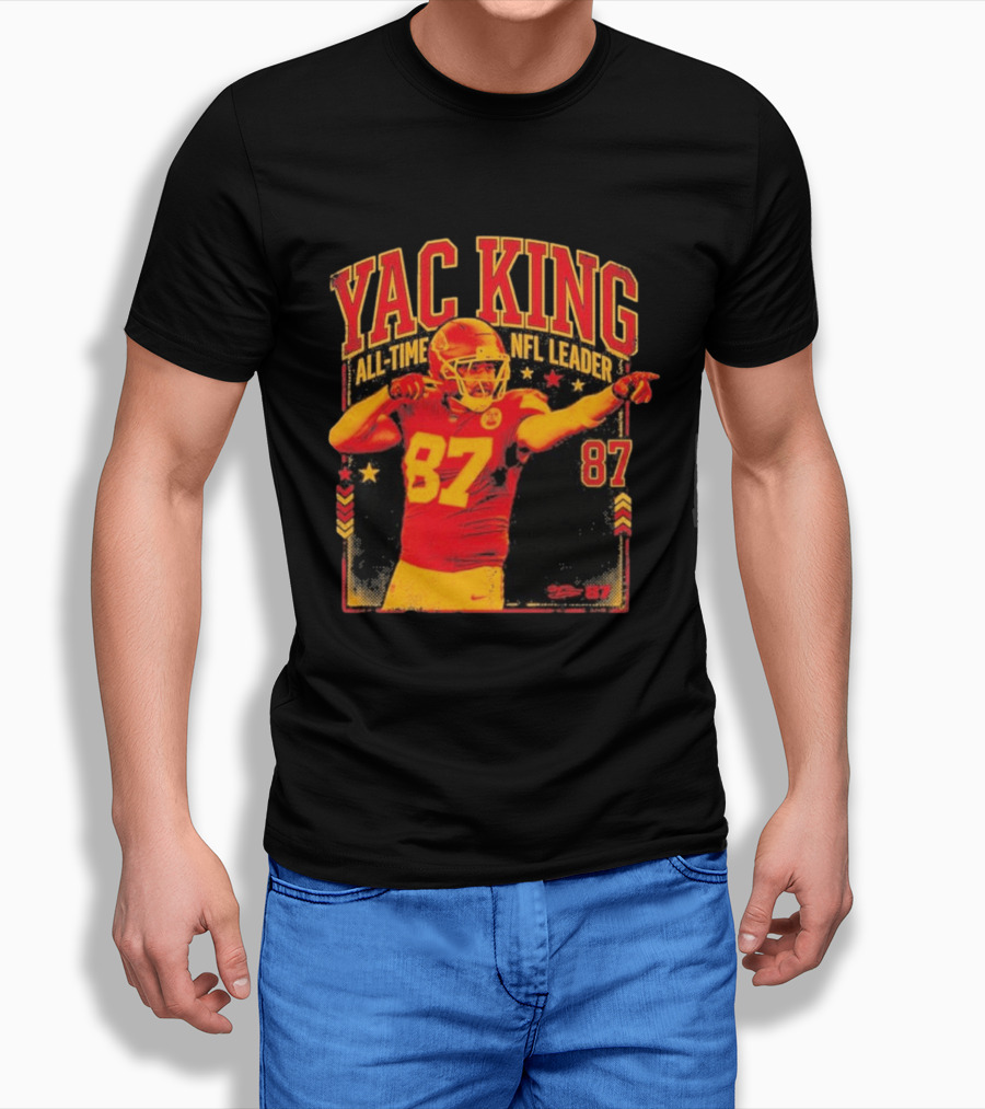 YAC King #87 All Time NFL Leader T-Shirt