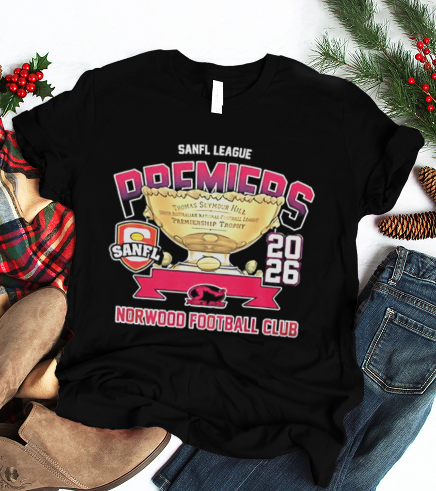 SANFL League Premiers 2026 Norwood Football Club Trophy T-Shirt