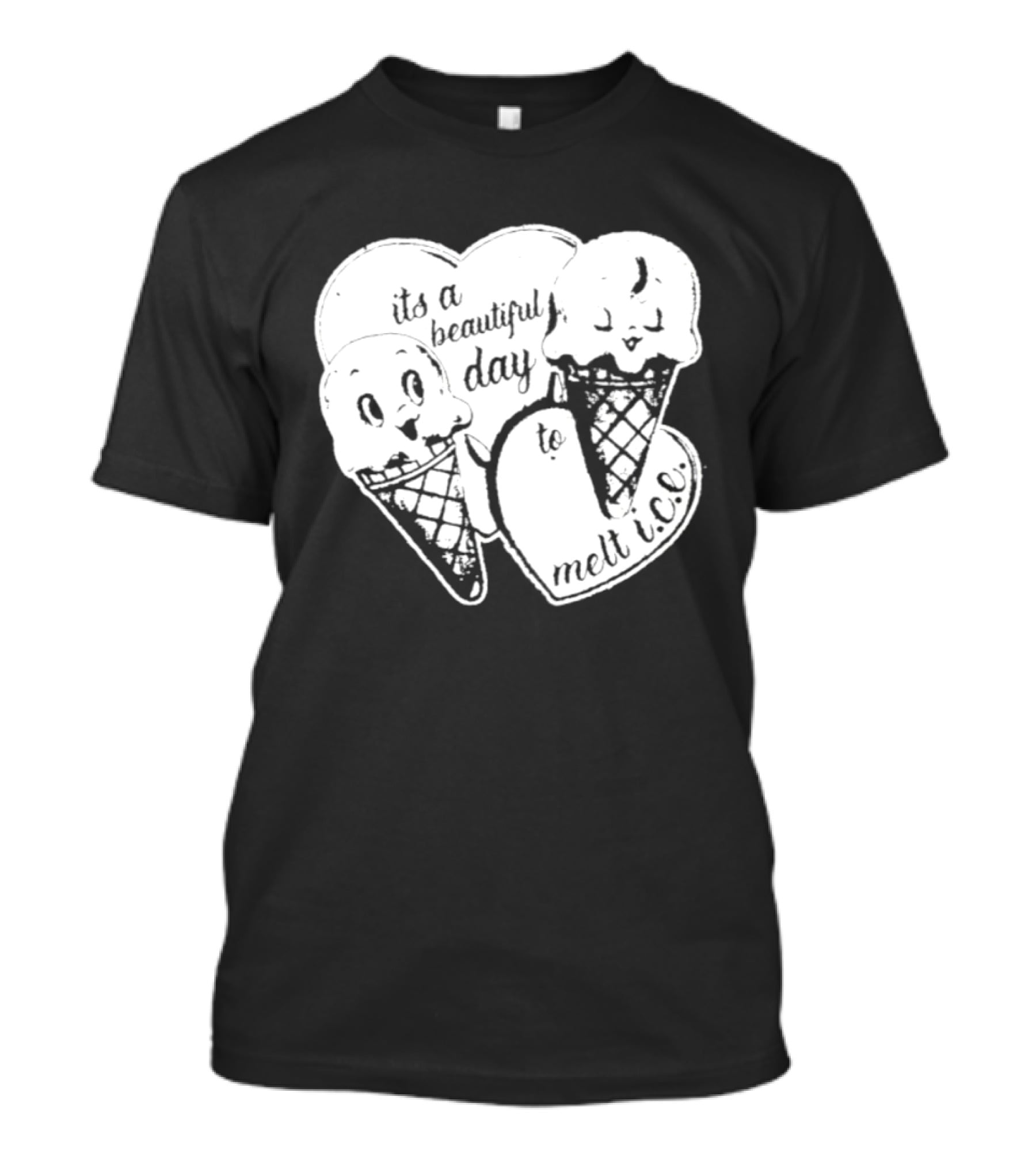 Ice Cream Cones Summer Melt Happy Day T-Shirt
