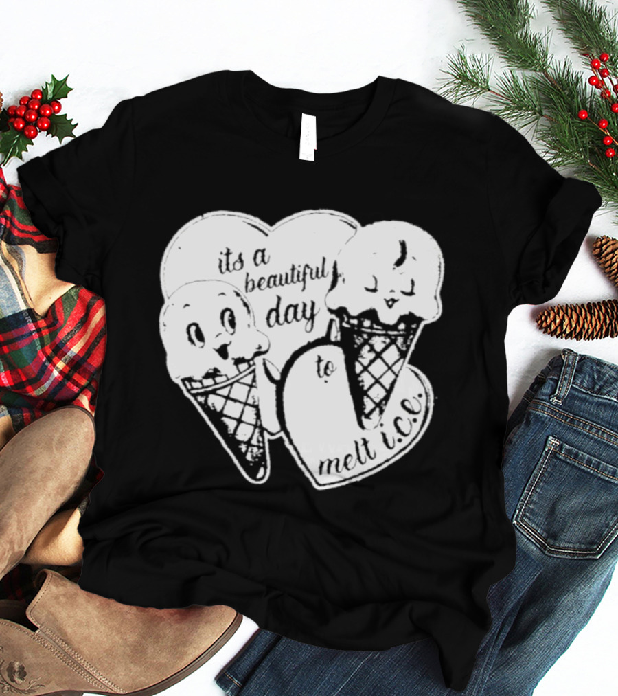 Ice Cream Cones Summer Melt Happy Day T-Shirt