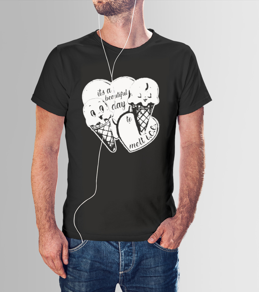 Ice Cream Cones Summer Melt Happy Day T-Shirt