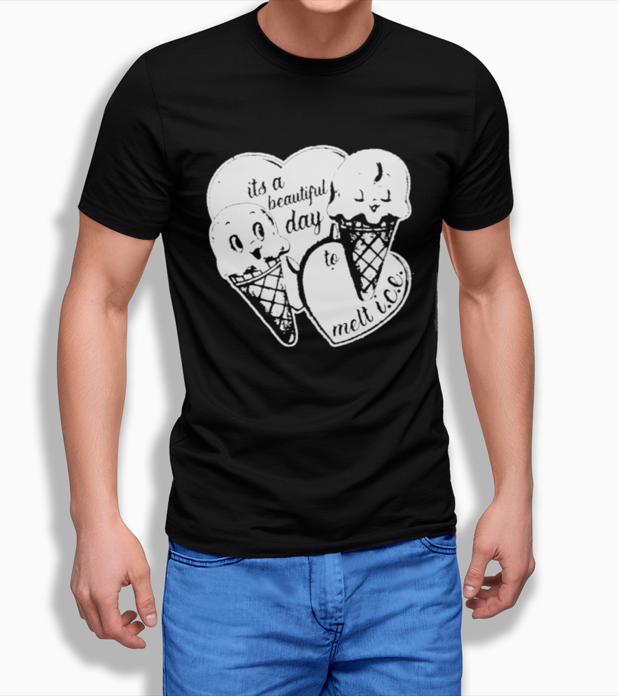Ice Cream Cones Summer Melt Happy Day T-Shirt