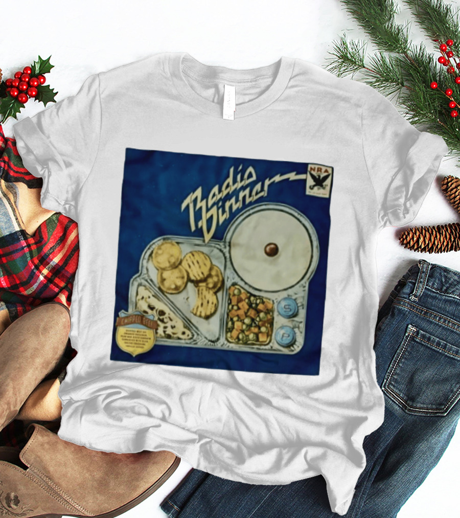 Radio Dinner Chipped Beef NRA Food Tray T-Shirt