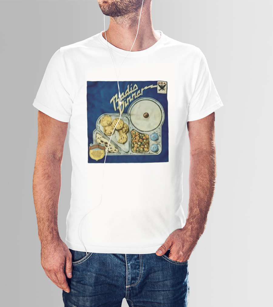 Radio Dinner Chipped Beef NRA Food Tray T-Shirt