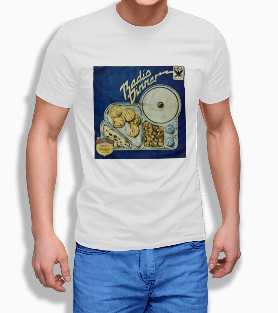 Radio Dinner Chipped Beef NRA Food Tray T-Shirt