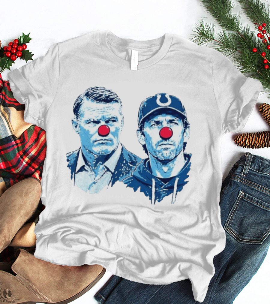 Chris Ballard Shane Steichen Clown Red Nose Football Colts T-Shirt