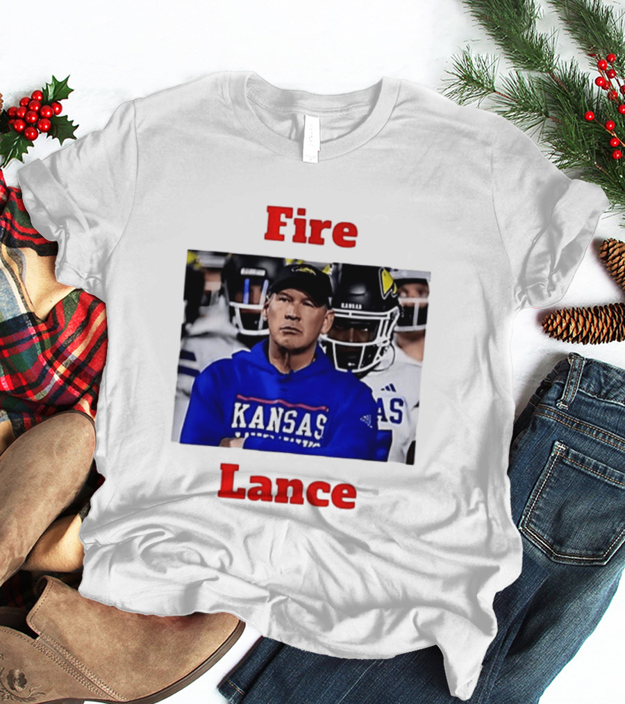 Fire Lance Kansas Jayhawks Football Coach Kansas T-Shirt