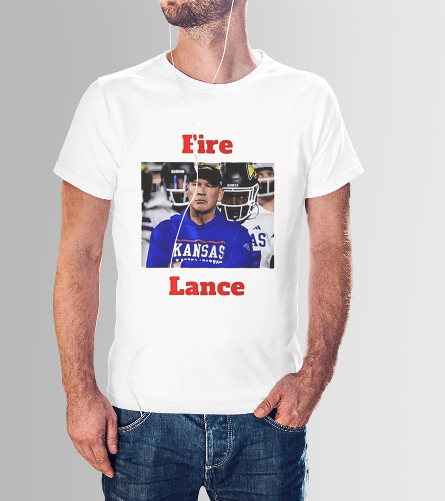 Fire Lance Kansas Jayhawks Football Coach Kansas T-Shirt
