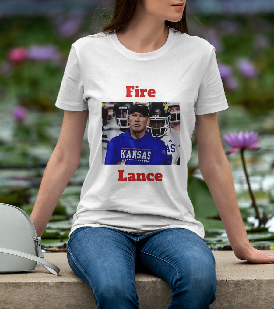 Fire Lance Kansas Jayhawks Football Coach Kansas T-Shirt