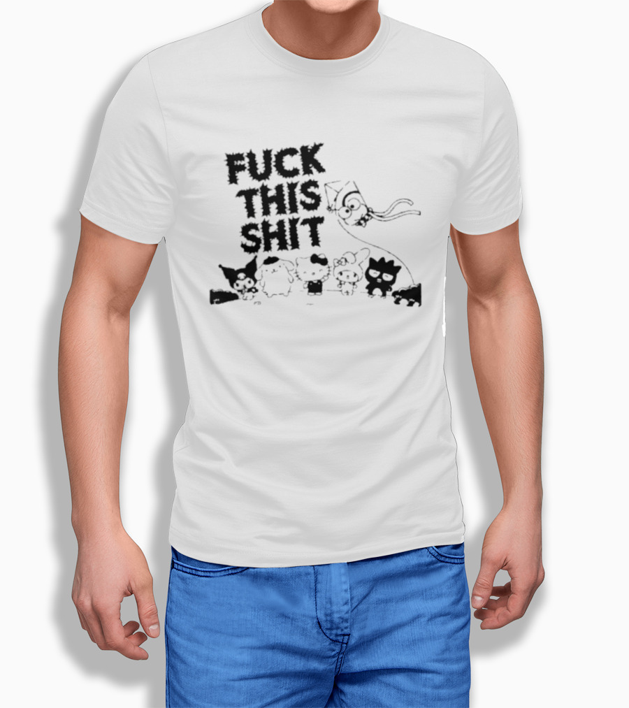 Sanrio Hello Kitty Characters 'Fuck This Shit' Cartoon T-Shirt