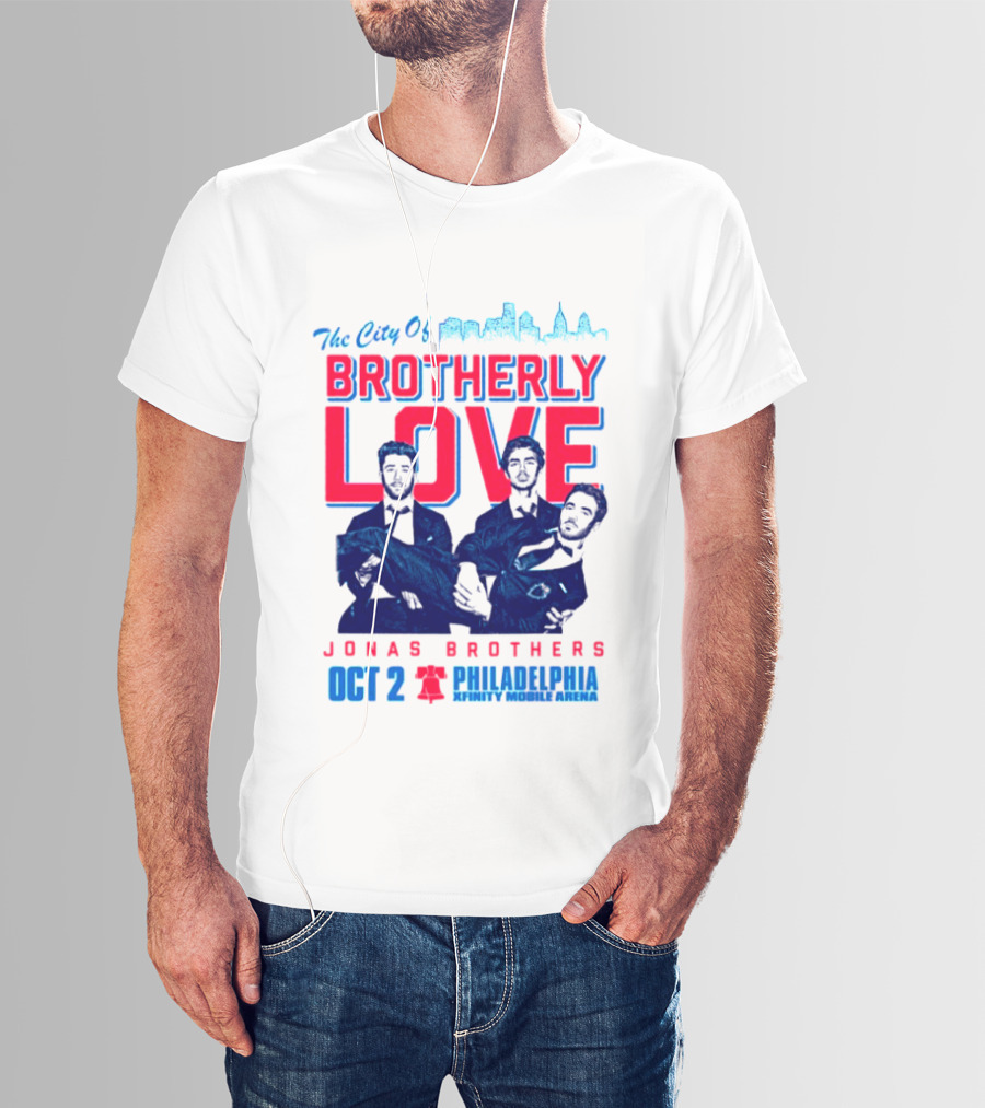 Jonas Brothers The City Of Brotherly Love Philadelphia Oct 7 Xfinity Live Arena T-Shirt
