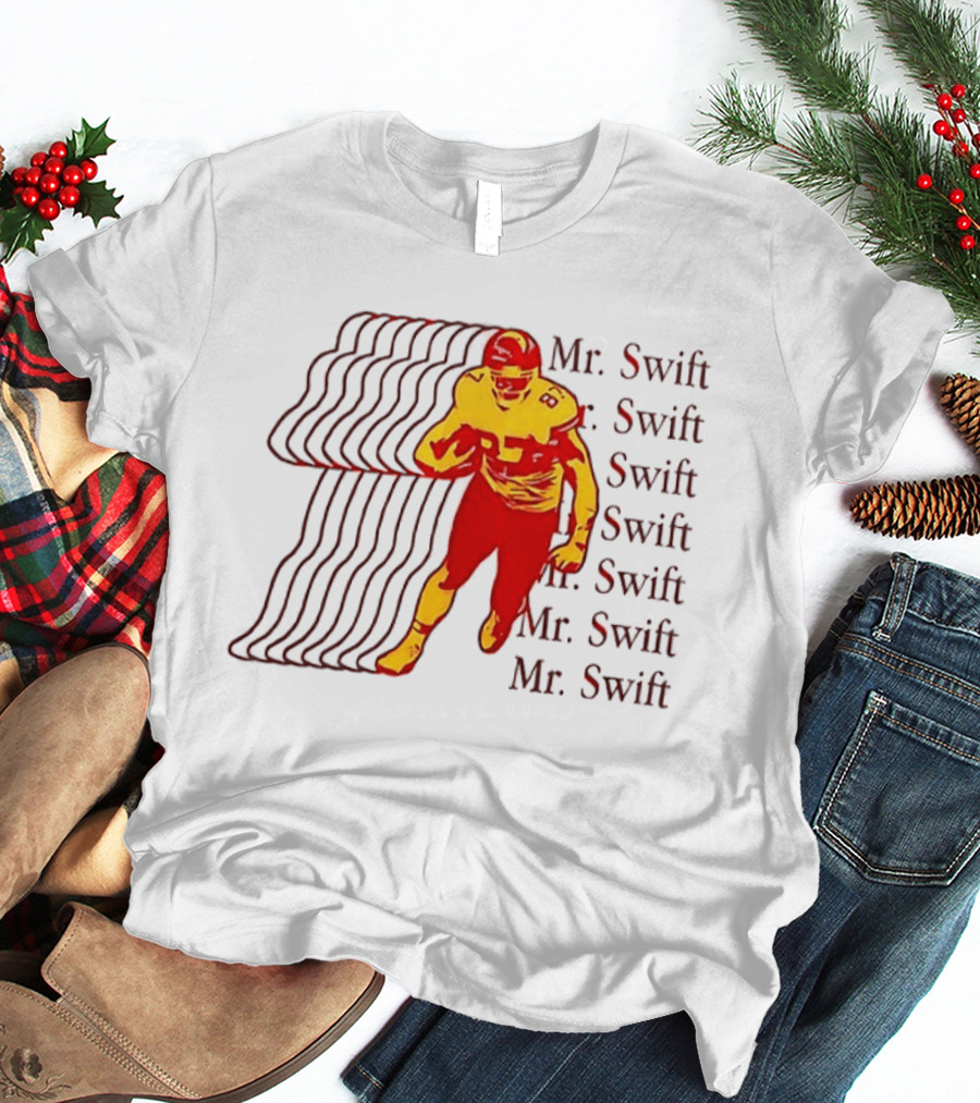 Mr. Swift 87 Kansas City Chiefs Football Player 2 Sided Back T-Shirt