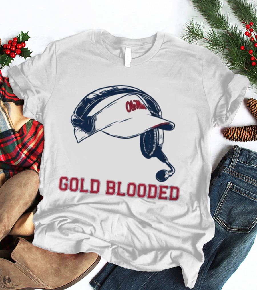 Ole Miss Head Coach Visor Gold Blooded T-Shirt