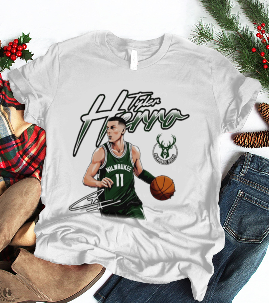 Tyler Herro Milwaukee Bucks Number 11 Basketball Player T-Shirt
