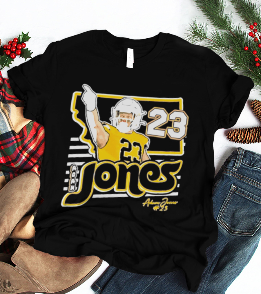 Adam Jones Montana State Bobcats Player 2026 Caricature T-Shirt