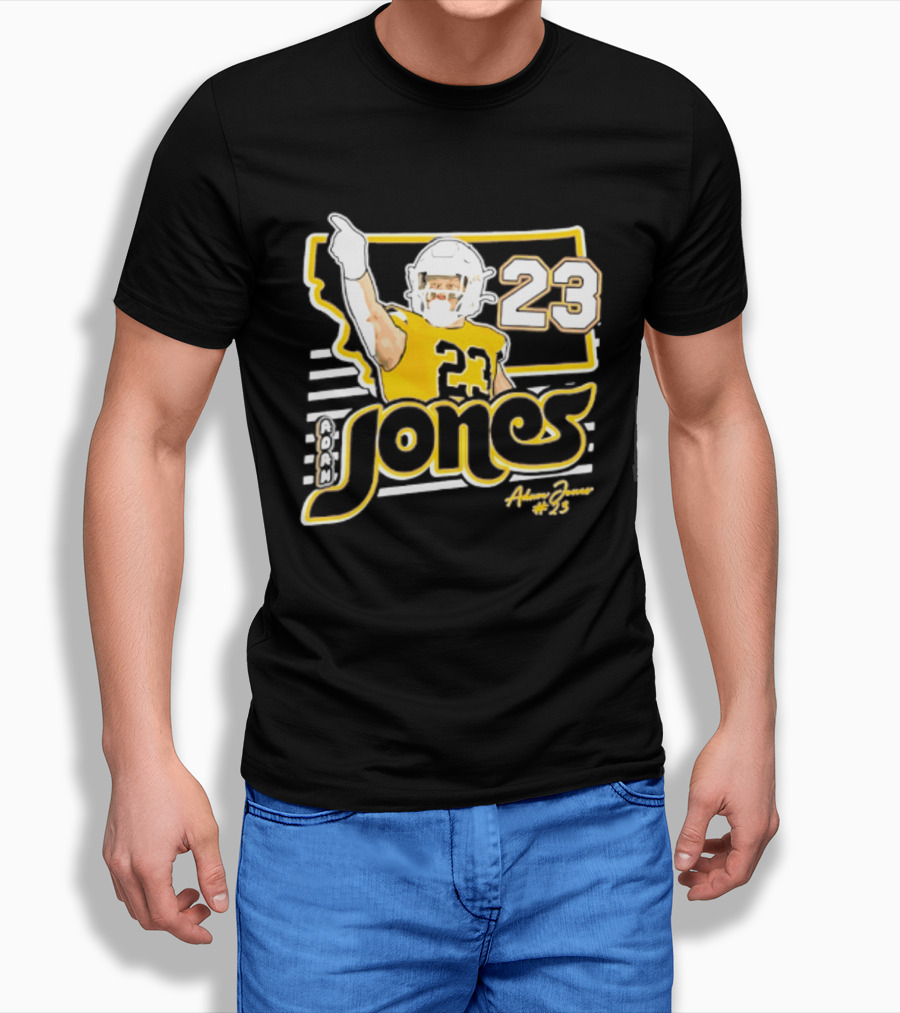 Adam Jones Montana State Bobcats Player 2026 Caricature T-Shirt