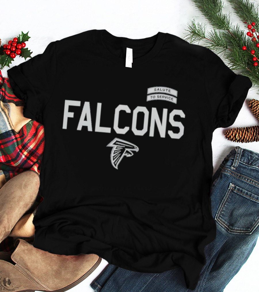 Atlanta Falcons 2026 Salute To Service FALCONS Military T-Shirt