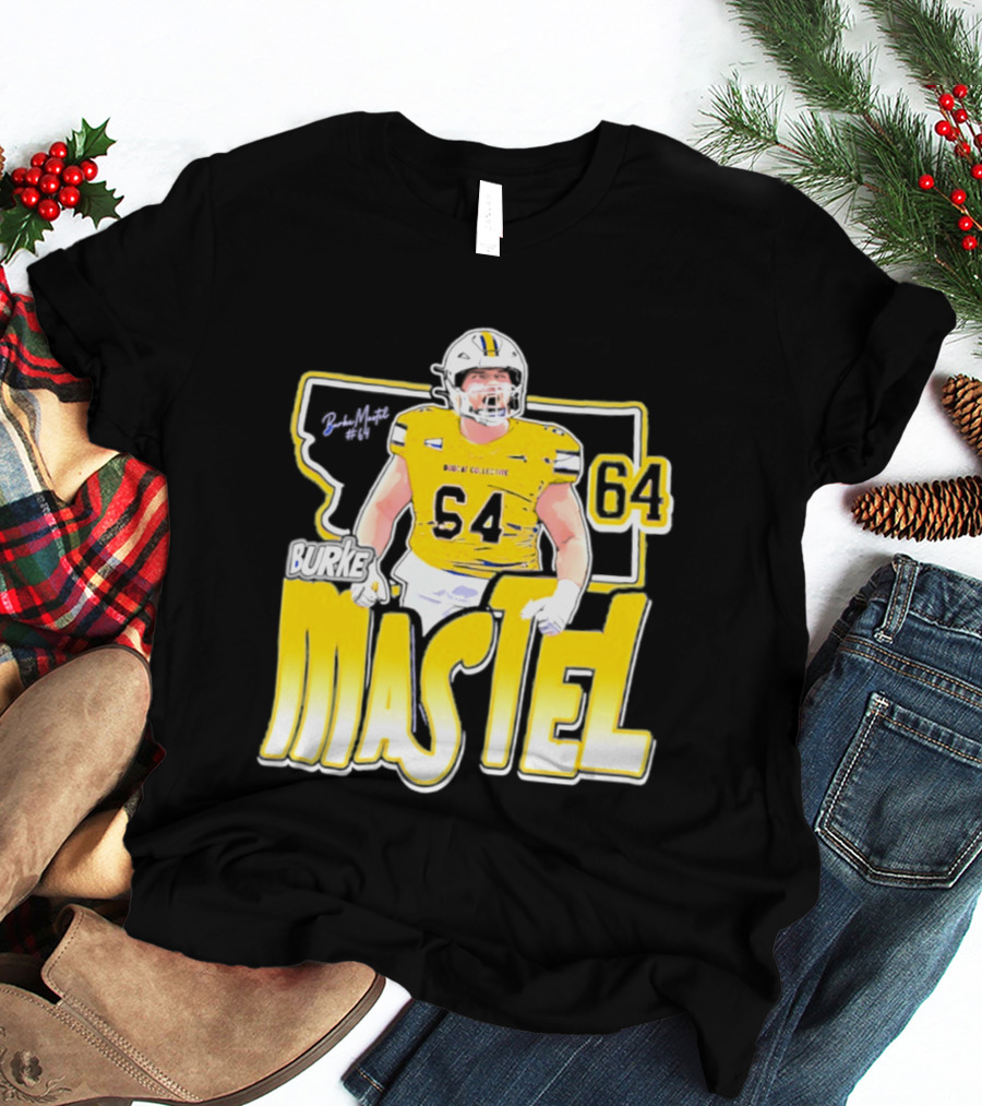 Burke Mastel 2026 Montana State Bobcats Player 64 Caricature T-Shirt