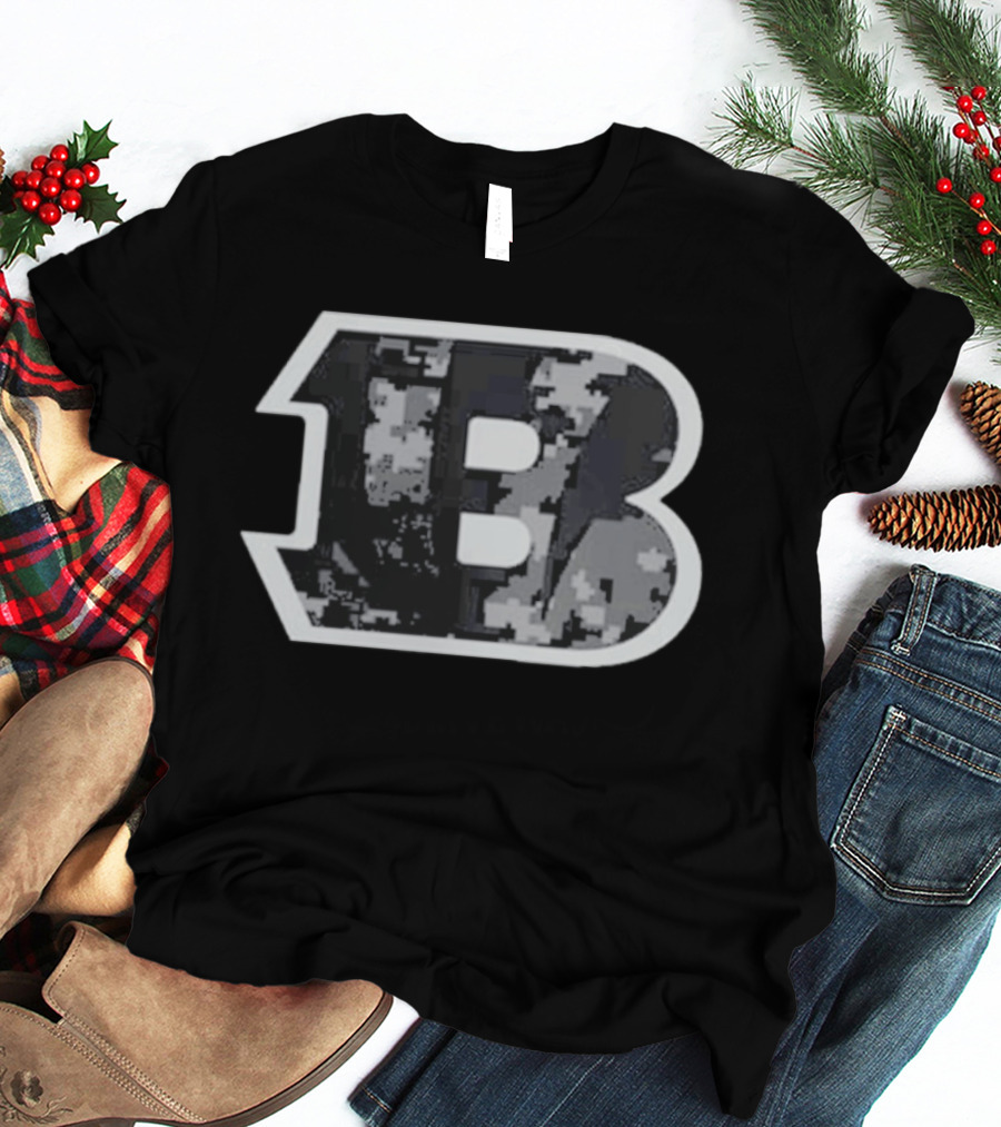 Cincinnati Bengals 2026 Salute To Service Camouflage B T-Shirt