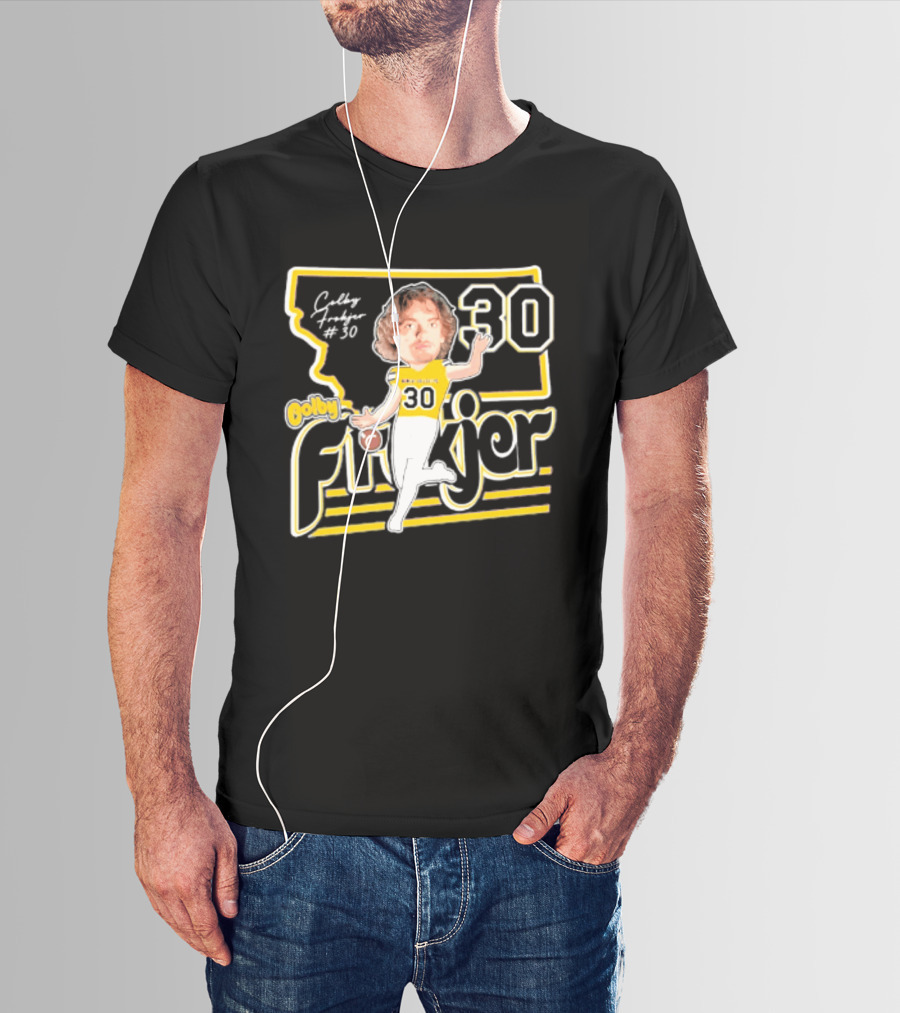 Colby Frokjer Montana State Bobcats 30 Player Caricature 2026 T-Shirt
