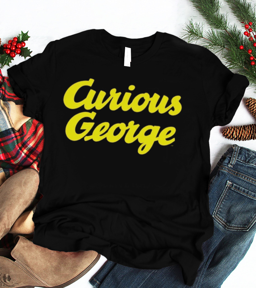 Curious George Monkey Children's Book PBS Series Official Merchandise T-Shirt