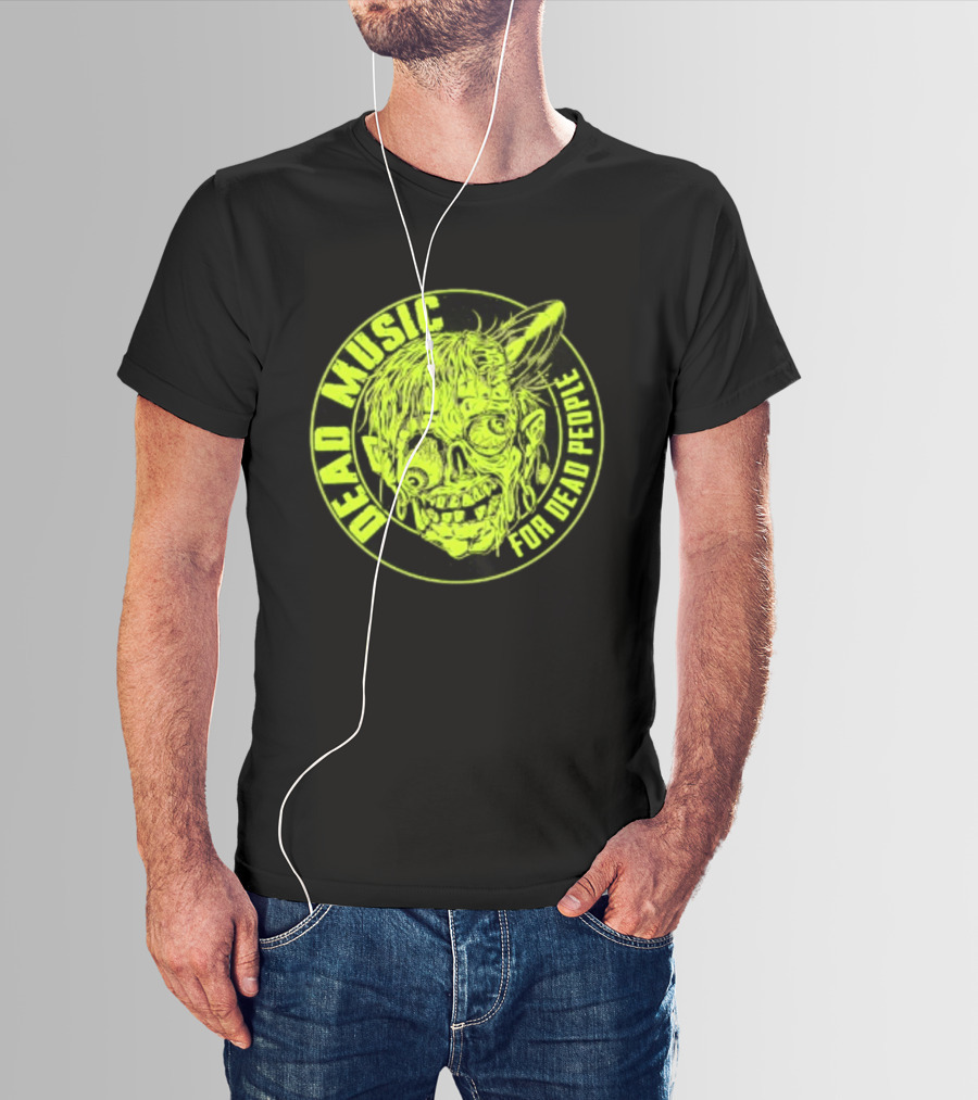 Zombie Vinyl Record Dead Music For Dead People T-Shirt