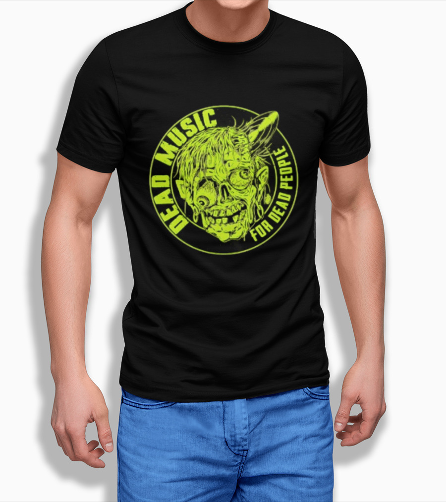 Zombie Vinyl Record Dead Music For Dead People T-Shirt