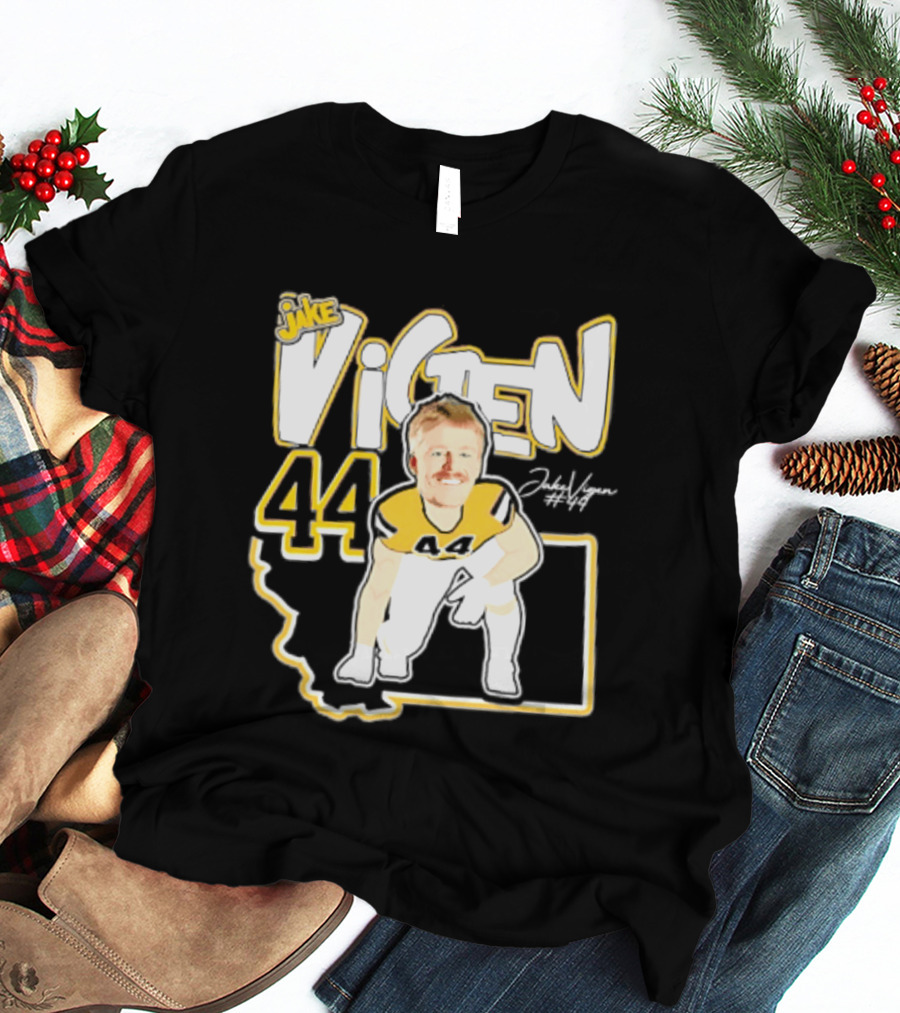 Jake Vigen 44 Montana State Bobcats Player 2026 Caricature T-Shirt