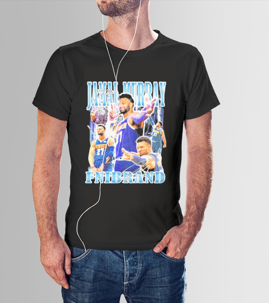Jamal Murray The Killer Denver Nuggets FNIBRAND Basketball T-Shirt