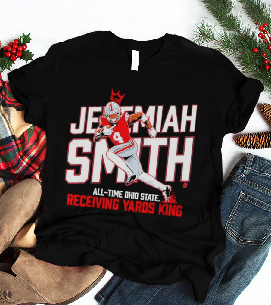 Jeremiah Smith All Time Ohio State Receiving Yards King Football Glory T-Shirt