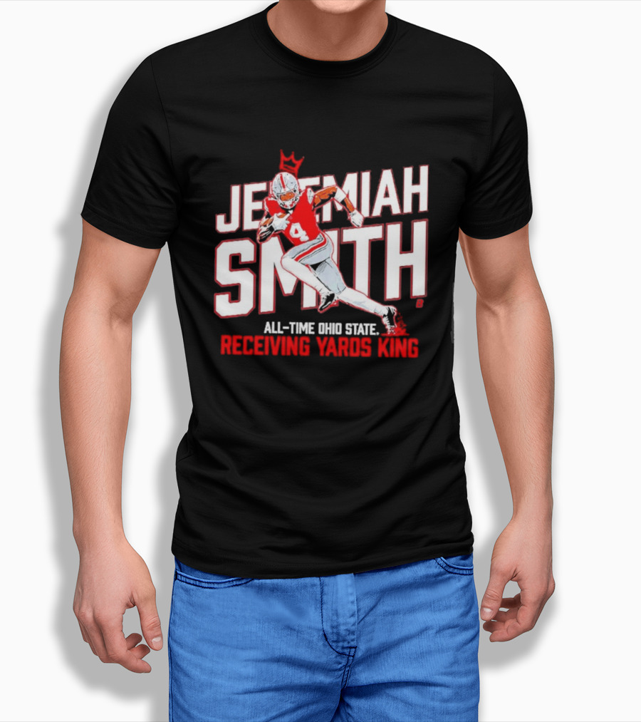 Jeremiah Smith All Time Ohio State Receiving Yards King Football Glory T-Shirt