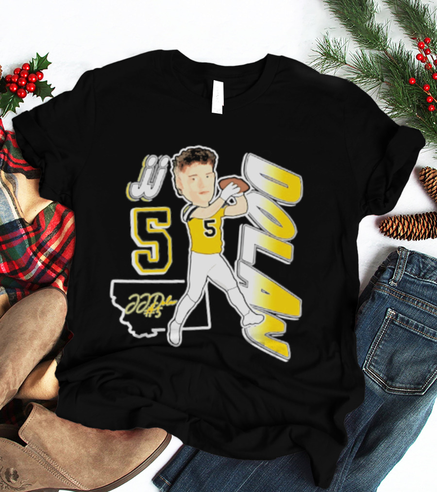 JJ Dolan Montana State Bobcats Player 2026 Caricature T-Shirt