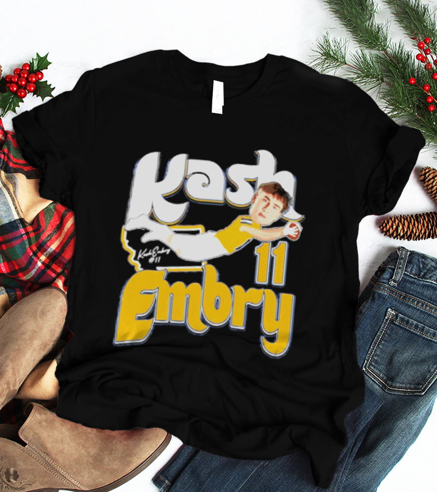 Kash Embry 11 Montana State Bobcats Player Caricature 2026 T-Shirt