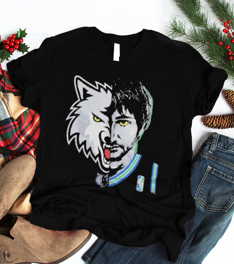 Majestic Ricky Rubio Minnesota Timberwolves NBA Game Face T-Shirt