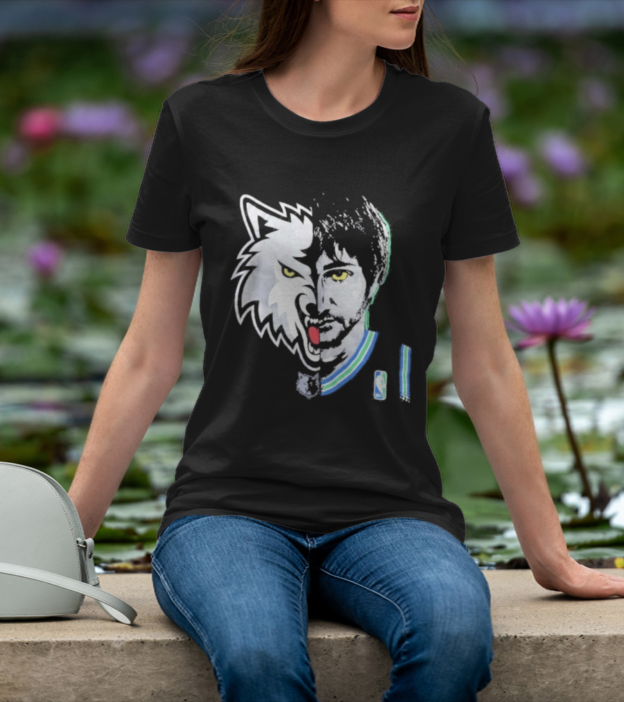 Majestic Ricky Rubio Minnesota Timberwolves NBA Game Face T-Shirt
