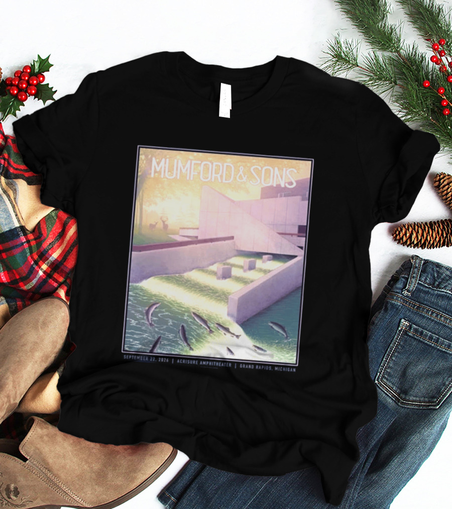 Mumford And Sons September 22 2026 Grand Rapids Acrisure Amphitheater Event T-Shirt