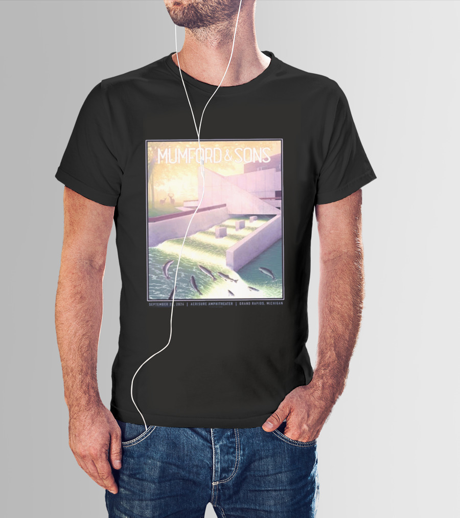 Mumford And Sons September 22 2026 Grand Rapids Acrisure Amphitheater Event T-Shirt