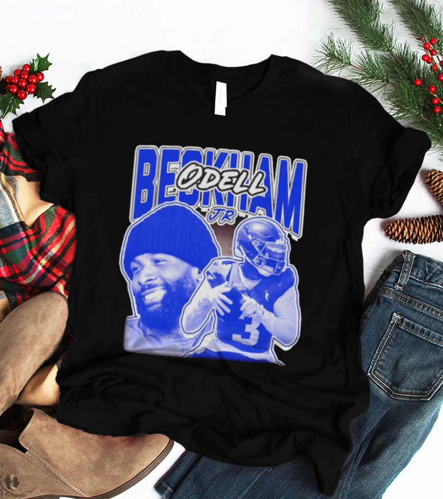 Odell Beckham Jr New York Giants Beckham JR Football Helmets Sports T-Shirt