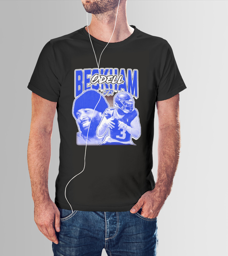 Odell Beckham Jr New York Giants Beckham JR Football Helmets Sports T-Shirt